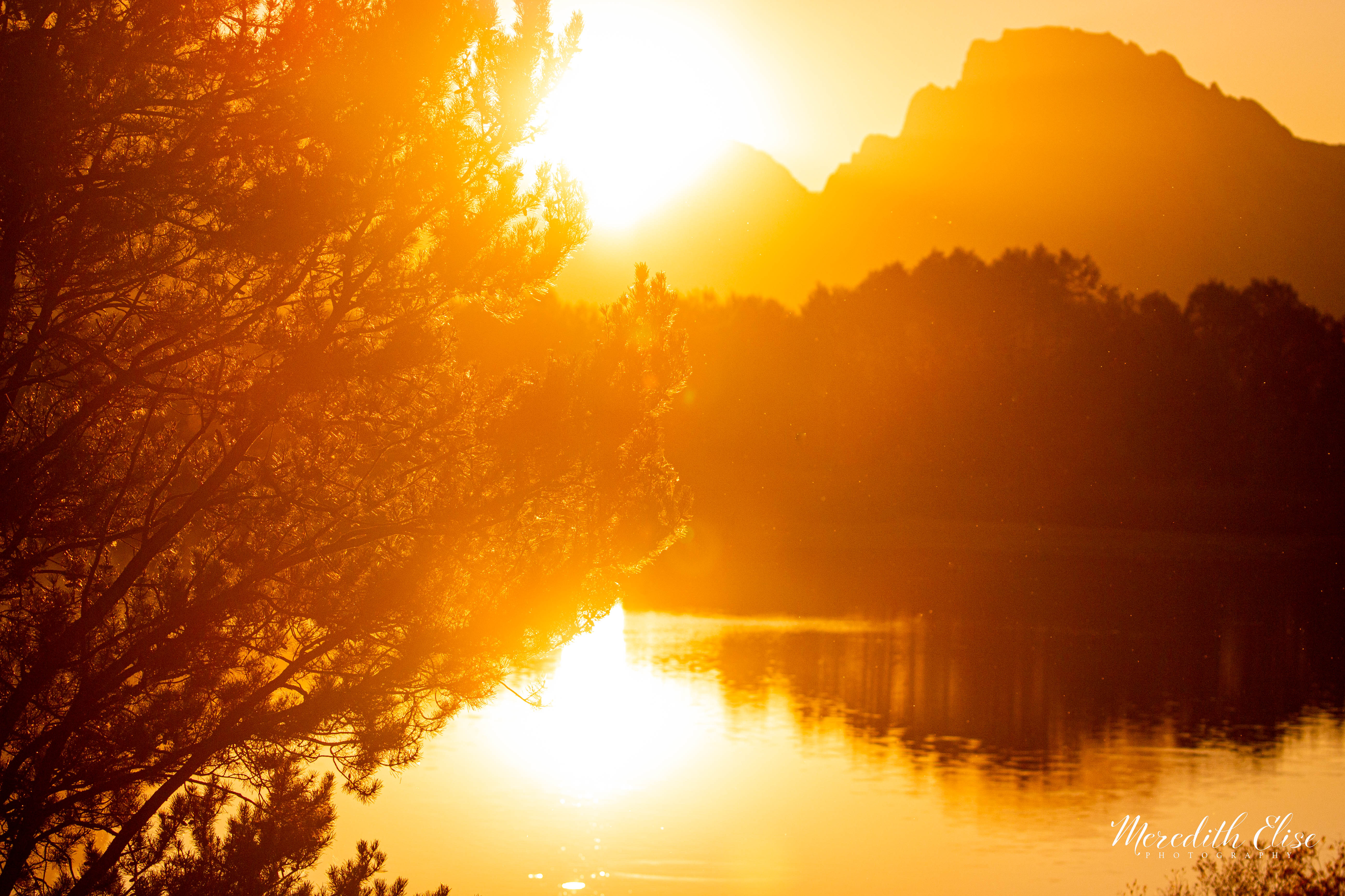 Teton Sunset Oxbow Bend, Wyoming