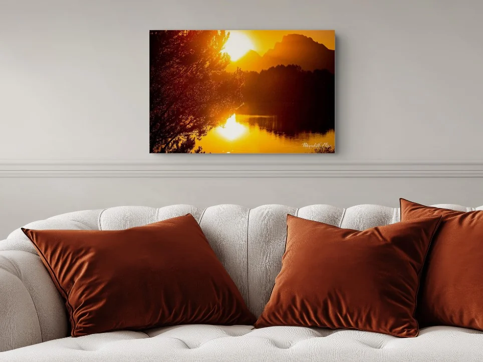 Meredith Elise fine art print displayed in a modern home